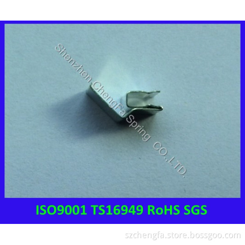 Phosphor Bronze Flat Battery Spring with Tin Plate